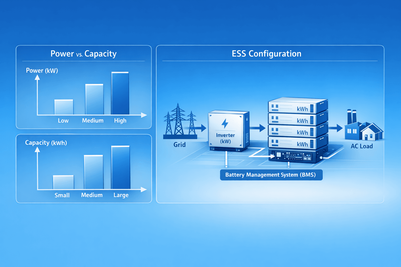 How to size ESS power and capacity for your company (checklist + examples)