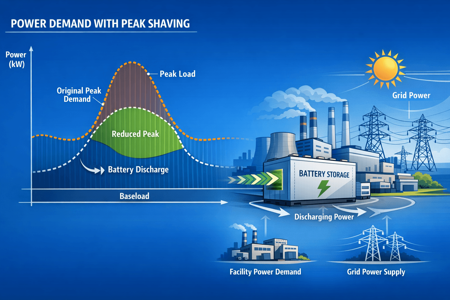 Peak shaving explained: how ESS reduces bills and peak demand