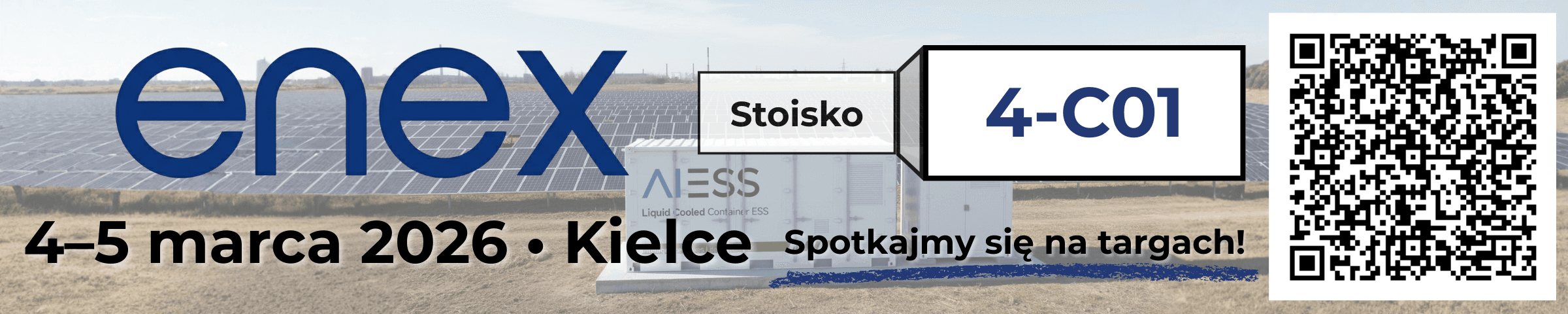 ENEX 2026 - Targi Energetyki w Kielcach, 4-5 marca 2026, Stoisko AIESS 4-C01
